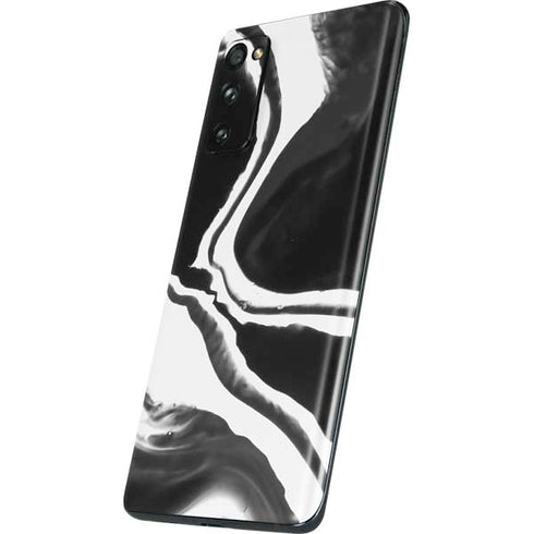 Black Marble Ink Galaxy S20 Fan Edition Skin